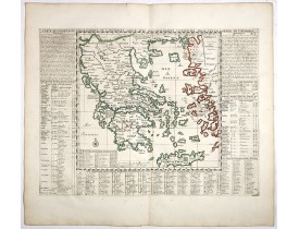 CHATELAIN, H. -  Carte historique et géographique de l'ancienne Grece . . .