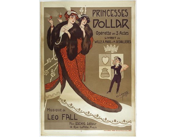 CLERICE FRERES -  Princesses Dollar, opérette en 3 actes.