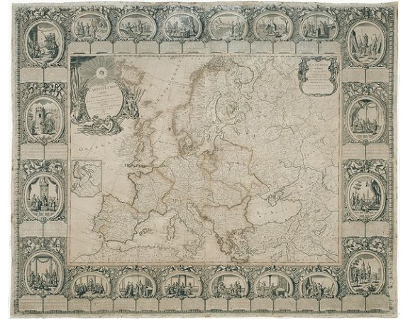CLOUET / MONDHARE. - Carte d'Europe divisée en ses Empires et Royaumes.