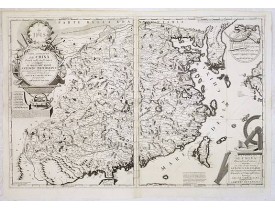 CORONELLI, V.M. -  Parte orientale della China.. / Parte occidentale della China (2 sheets)