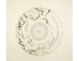 CORONELLI, V.M. -  Two polar calottes from a globe.