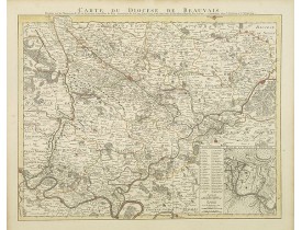 COVENS, J. / MORTIER, C. -  Carte du Diocese de Beauvais Dressée ..