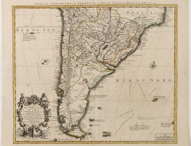 COVENS, J. / MORTIER, C. -  Carte du Paraguay, du Chili, du Detroit de Magellan &c.