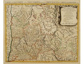 COVENS, J. / MORTIER, C. -  Tabula Delphinatus et vicinarum regionum../ Carte de Dauphiné…