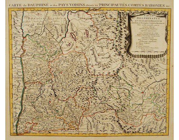 COVENS, J. / MORTIER, C. -  Tabula Delphinatus et vicinarum regionum../ Carte de Dauphiné…