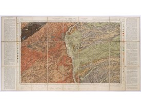 Carte géologique de la France. -  St. Etienne. 177.