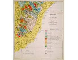 DARDER PERICAS, Bartomeu. -  Mapa geologic de les serres de Llevant de l'illa de Mallorca.