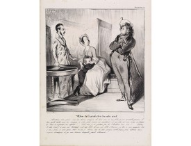 DAUMIER, H. -  Abus de l'article 214 du code civil. Madame mon épouse... (Plate 50) DAUMIER, H. -  Abus de l'article 214 du code civil. Madame mon épouse... (Plate 50)