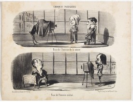 DAUMIER, H. -  Croquis Parisiens - " Pose de l'homme de la nature. - Pose de l'homme civilisé." DAUMIER, H. -  Croquis Parisiens - " Pose de l'homme de la nature. - Pose de l'homme civilisé."