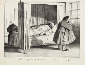 DAUMIER, H. -  La Caricature. Yeux noirs, front haut. (Plate 391)
