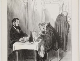 DAUMIER, H. -  Les Gens de Justice. - Au café d'Aguesseau.