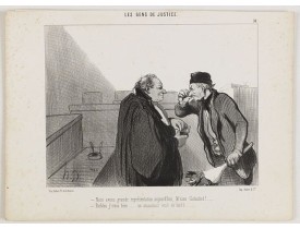 DAUMIER, H. -  Les Gens de Justice. - Nous avons grande représentation aujourd'hui . . .