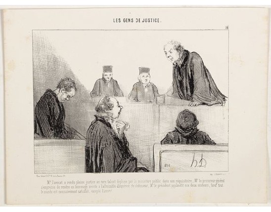 DAUMIER, H. - Mr. l'avocat a rendu pleine justice au rare talent déployé par le ministère public dans son réquisitoire; … DAUMIER, H. - Mr. l'avocat a rendu pleine justice au rare talent déployé par le ministère public dans son réquisitoire; …