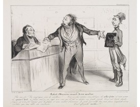DAUMIER, H. -  Robert-Macaire renait de ses cendres. Par ma foi! La compagnie…(Plate 21) DAUMIER, H. -  Robert-Macaire renait de ses cendres. Par ma foi! La compagnie…(Plate 21)