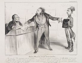 DAUMIER, H. -  Robert-Macaire renait de ses cendres. Par ma foi! La compagnie…(Plate 21)