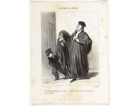 DAUMIER, H. -   Vous avez perdu votre procès c'est vrai ..... mais vous avez du éprouver bien du plaisir à m'entendre plaider. DAUMIER, H. -   Vous avez perdu votre procès c'est vrai ..... mais vous avez du éprouver bien du plaisir à m'entendre plaider.