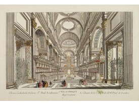 DAUMONT. -  6e Vüe d'Optique Représentant Le Chœur de la Cathedrale de St. Paul de Londres.