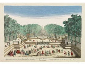 DAUMONT. -  77e Vüe d'Optique Représentant Les Cascades du Jardin de Vauxhall a Londres.