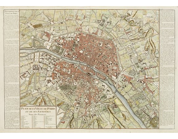 DAUMONT. -  Plan de la Ville de Paris et de ses Faubourgs.