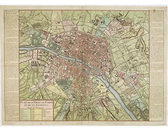 DAUMONT - Plan de la Ville de Paris et de ses Faubourgs.