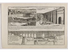 DE FER, N. -  Veüe de l'Aqueduc d'Arcüeil du côté du Midy / Veüe de l'Aqueduc, du côté du village d'Arcueil, ou du Septentrion . . .