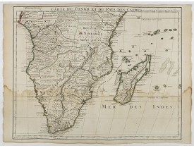 DE L'ISLE. -  Carte du Congo et du Pays des Cafres.