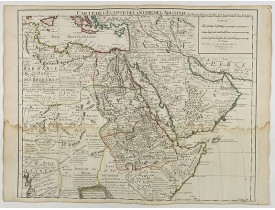DE L'ISLE,G. -  Carte de L'Egypte de la Nubie de L'Abissinie..