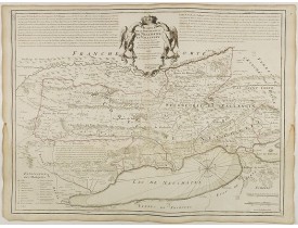 DE L'ISLE, G. -  Carte de la souveraineté de Neuchatel et Vallangin.