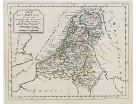 DE LAPORTE, L'Abbé. -  Carte des Pays Bas  . . .