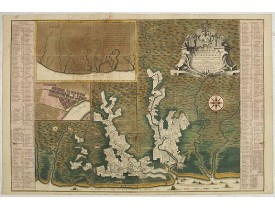 DE LETH, H. -  Algemene kaart van Suriname Algemeene kaart van de Colonie of Provintie van Suriname : met de rivieren, districten, ontdekkingen door militaire togten. . .