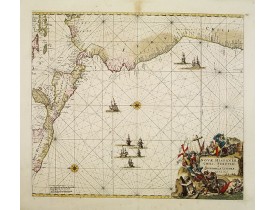 DE WIT, F. -  Nova Hispaniae, Chili, Peruviae, et Guatimalae Littorae..
