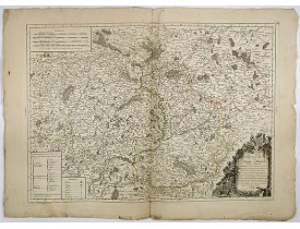 DELAFOSSE, D. -  Carte du gouvernement général du Maine et Perche.