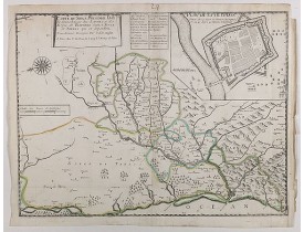 DELAPOINTE, F. -  Carte du siège présidial Dax et seneschaucee des Lannes et des sieges de Bayonne sainct sever et Tartas qui en dependent Nouvellement dessignee Par le Sr de Classun.