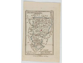 DELAPORTE, L'Abbé. -  Carte du Département de l'Aisne.