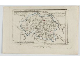 DELAPORTE, L'Abbé. -  Carte du Département de l'Allier.