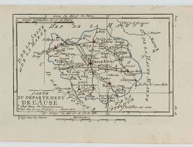 DELAPORTE, L'Abbé. -  Carte du Département de l'Aube.