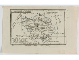 DELAPORTE, L'Abbé. -  Carte du Département de l'Aube.