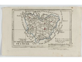DELAPORTE, L'Abbé. -  Carte du Département de l'Eure.