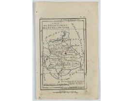 DELAPORTE, L'Abbé. -  Carte du Département de l'Eure et du Loir.
