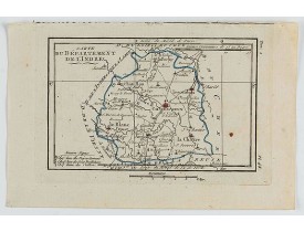 DELAPORTE,L'Abbé. -  Carte du Département de l' Indre.