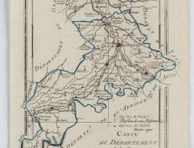 DELAPORTE, L'Abbé. -  Carte du Département de la Haute Garonne.