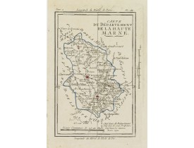 DELAPORTE,L'Abbé. -  Carte du Département de la Haute Marne.