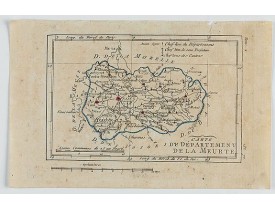 DELAPORTE,L'Abbé. -  Carte du Département de la Meurte.