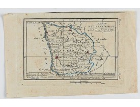 DELAPORTE, L'Abbé. -  Carte du Département de la Nyevre.