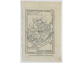 DELAPORTE, L'Abbé. -  Carte du Département de la Sarte.