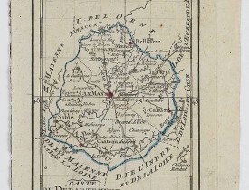 DELAPORTE, L'Abbé. -  Carte du Département de la Sarte.
