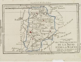 DELAPORTE, L'Abbé. -  Carte du Département de la Seine et de la Marne.