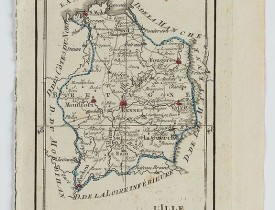 DELAPORTE, L'Abbé. -  Carte du Département de la Vilaine.