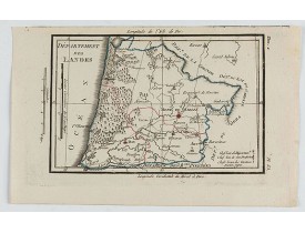 DELAPORTE, L'Abbé. -  Carte du Département des Landes.