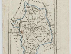 DELAPORTE, L'Abbé. -  Carte du Département du Cher.